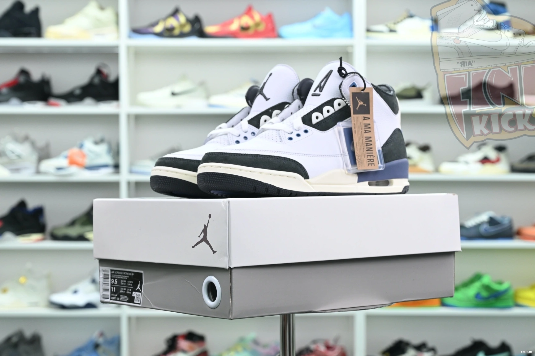 Air x Maniére Ma BLUE” Jordan Jordan3“DIFFUSED A 0823